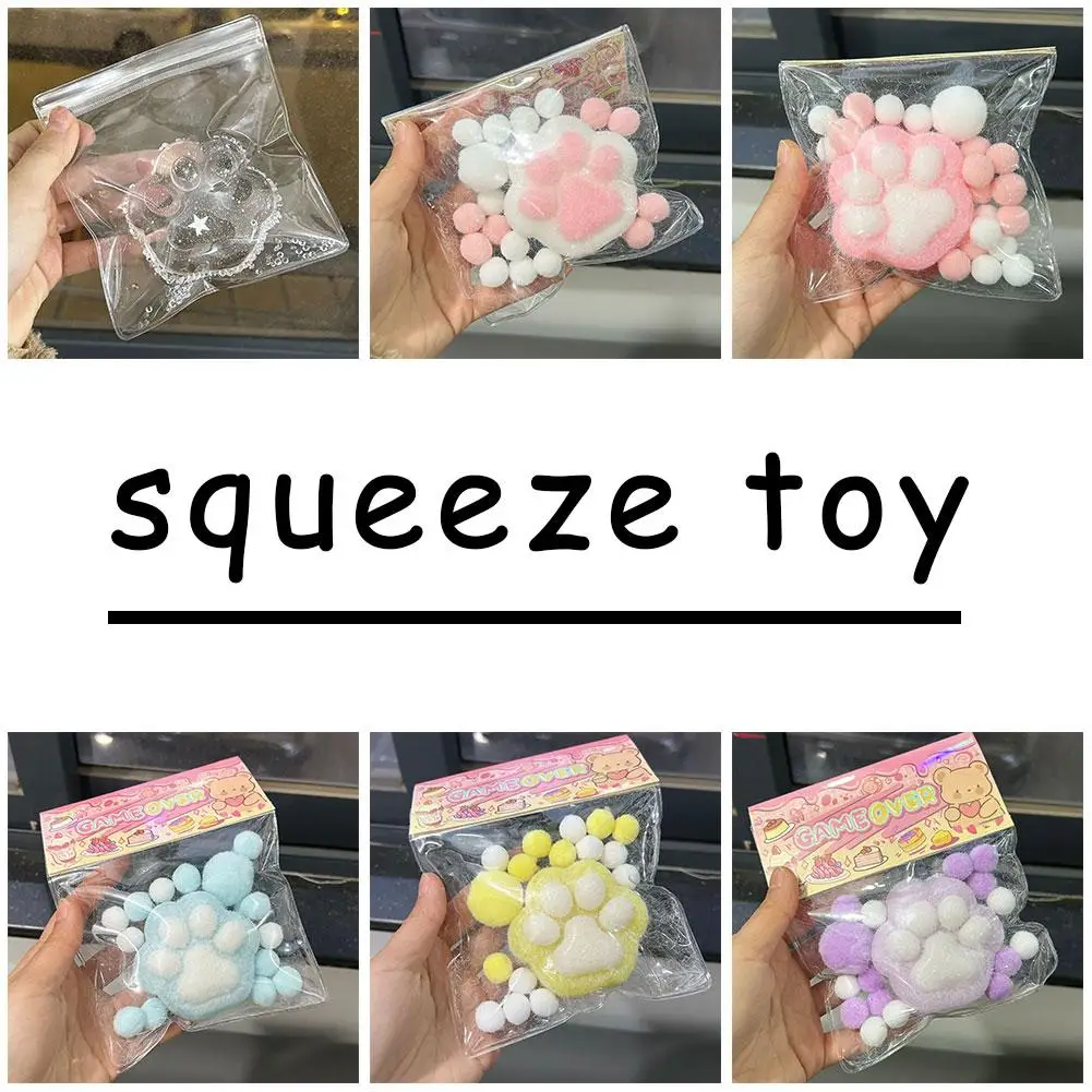 

Cartoon Kawaii Plush Paw Pu Slow Rebound Toy Toy Girl Kids Toy Cute Pinching Fidgeting Fingertip Gift Relief S L7o5