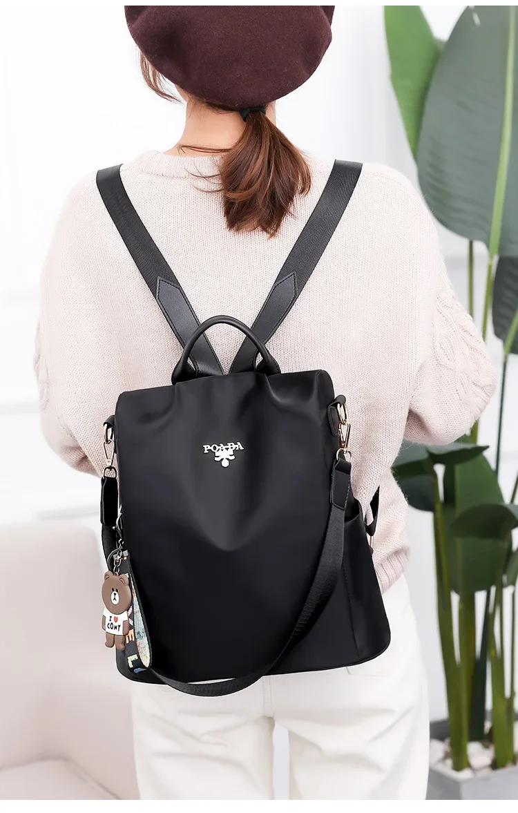 Frauen Rucksack Mode Oxford Tuch Schulter Taschen Schule Taschen für Teenager Große Kapazität Druck Wasserdichte Reise Rucksack – Detail 7