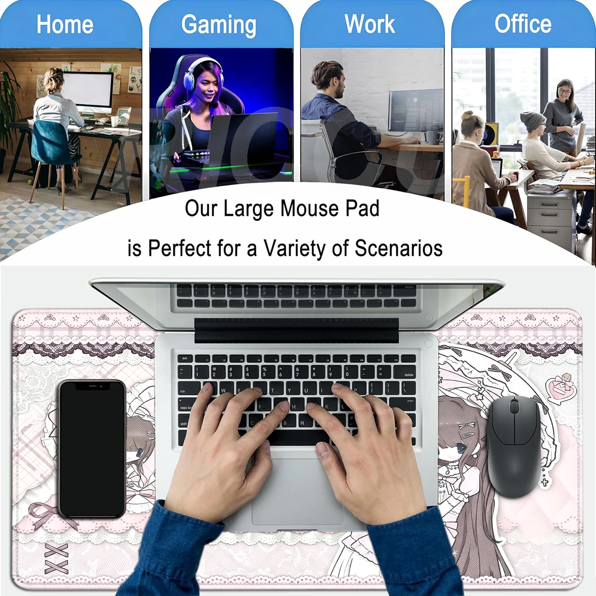 Pretty Anime Girls Mouse Pad N - Pc Gaming Girl 评论和价格