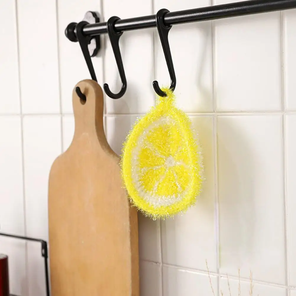 

4PC Dishwashing Towels Polyester Silk Dish Cloth Cleaning Cloth Kitchen Washing Towel Reusable For Kitchen A8M9