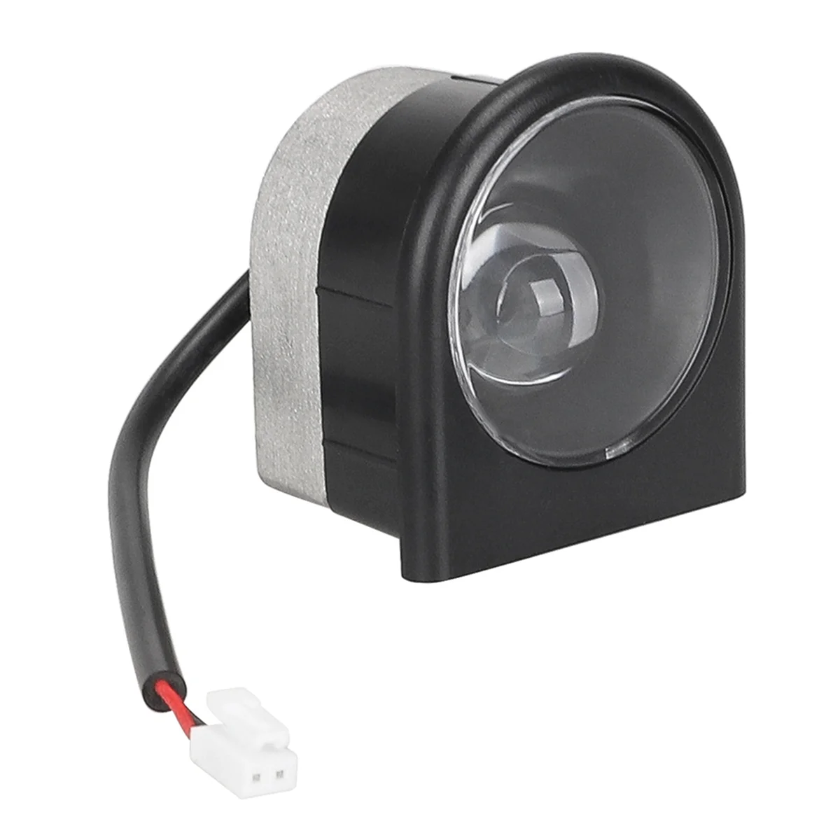 Farol de scooter elétrico A72Z, luz frontal LED holofote luz de advertência, farol dianteiro