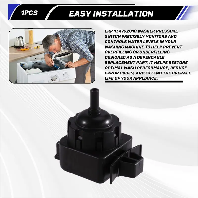 A52Q-Druckschalter für Electrolux Geschirrspüler 134762010 für Waschmaschine Wasserstandsschalter Sensor Ersatzteil – Detail 6