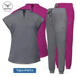 Niaahinn uniforme da infermiera donna Scrub vestito uniformi ospedaliere moda Scrub top nuove uniformi mediche all'ingrosso accessori infermieristici