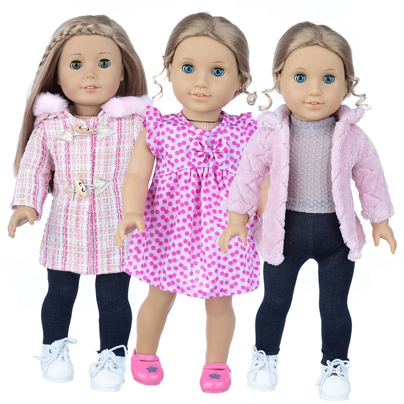 43cm Baby New Born Doll Asymetryczna sukienka 18-calowe ubranka dla lalek American Generation Girl