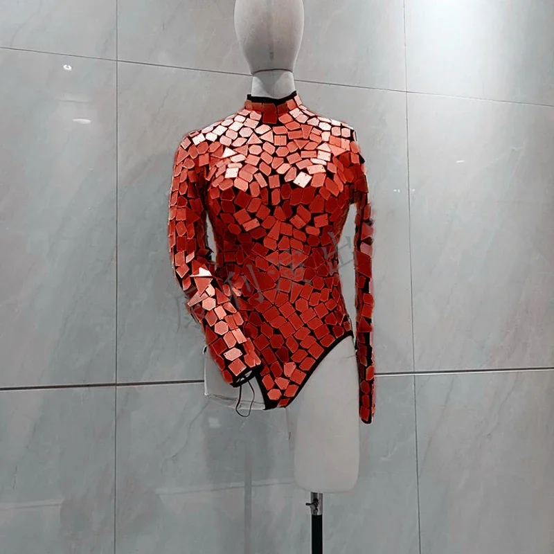 4-цветное боди с зеркалами, женский костюм Gogo, бар, ночной клуб, DS, DJ, одежда для танцев на пилоне, наряды для выступлений на сцене, вечерние наряды