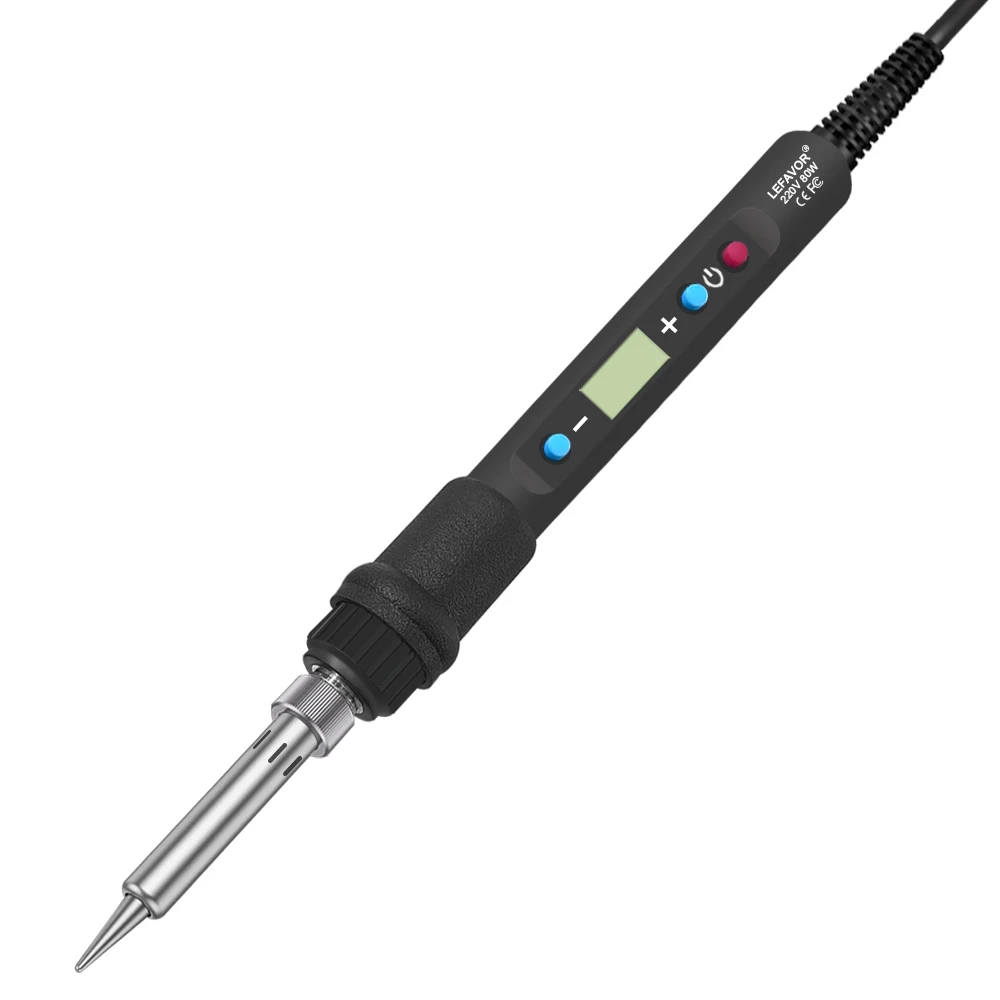 LF 80W Digitalanzeige Lötkolben Schweißset C/F Schaltkalibrierungstemperatur 100-500C Heimreparatur DIY Lötset – Detail 10
