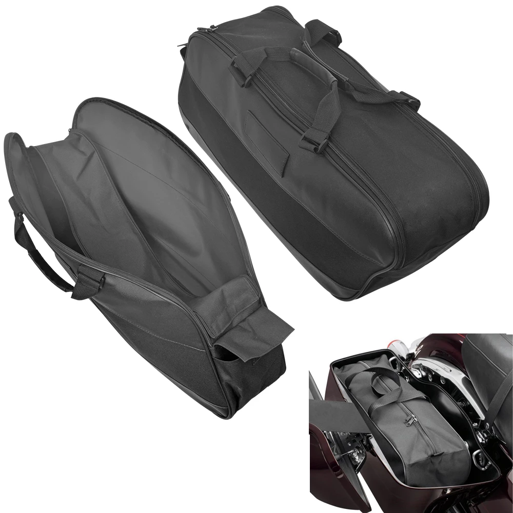 Sacoche de dégager noire pour moto, bagage T1 Liner, Harley Touring Road King Electra Street, foetal de Ultra Tour 1993-2023