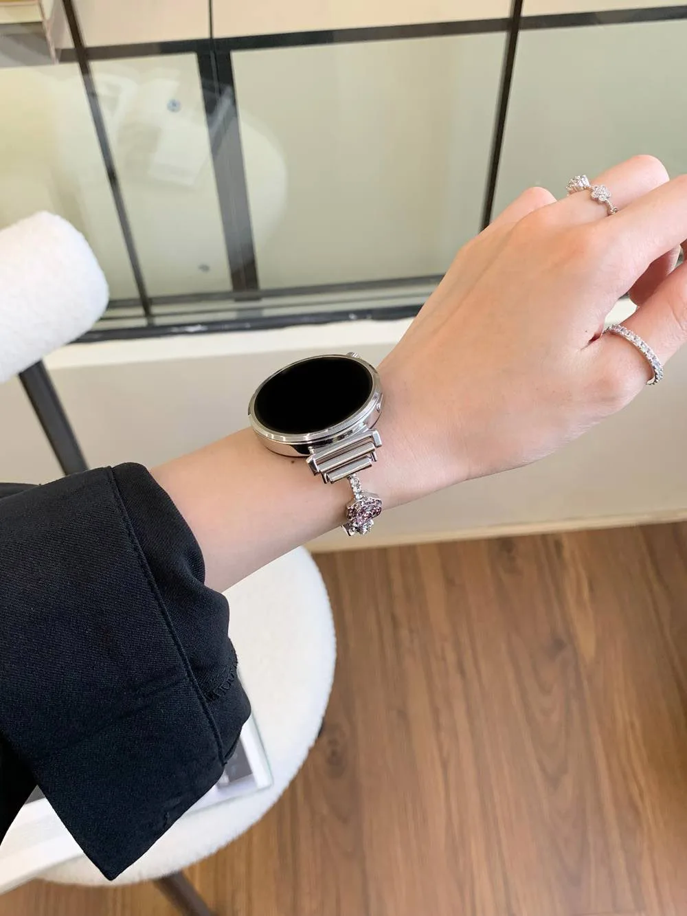 ممتاز 20 مللي متر 22 مللي متر 18 مللي متر سوار ربط حزام لساعة سامسونج جالاكسي 7 FE 5 Pro 4 6 زهرة الكاميليا الفرقة 44 مللي متر 40 مللي متر حلقة معدنية