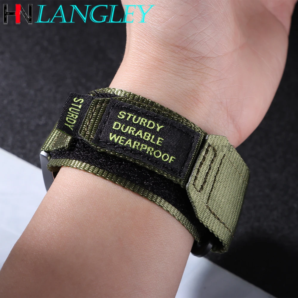 20 مللي متر 22 مللي متر النايلون حزام لهواوي ساعة GT 4 GT4 46 مللي متر الفرقة سوار ل Forerunner 255/265/965 معصمه الرجال الرياضة العالمي الفرقة