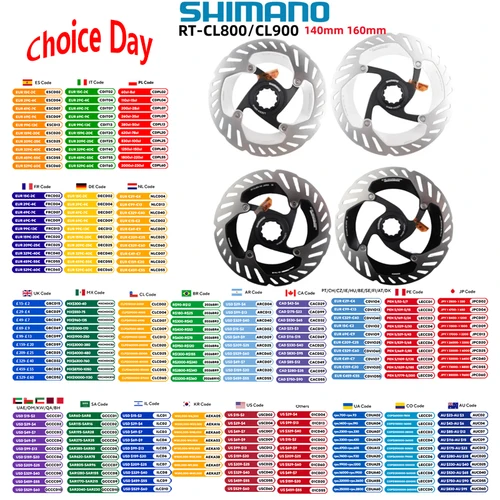 Shimano RT-CL800 RT-CL900 Rotor de freno bloqueo central tecnología de hielo FREEZA 140mm 160mm ULTEGRA XTR DURA-ACEShimano pieza de bicicleta