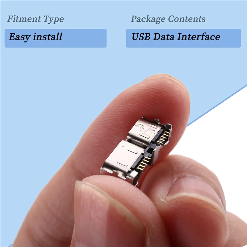 Conector metálico de interfaz de datos USB 2X para Canon 5D4 EOS 5D Mark IV, interfaz metálica de placa principal-Y47A