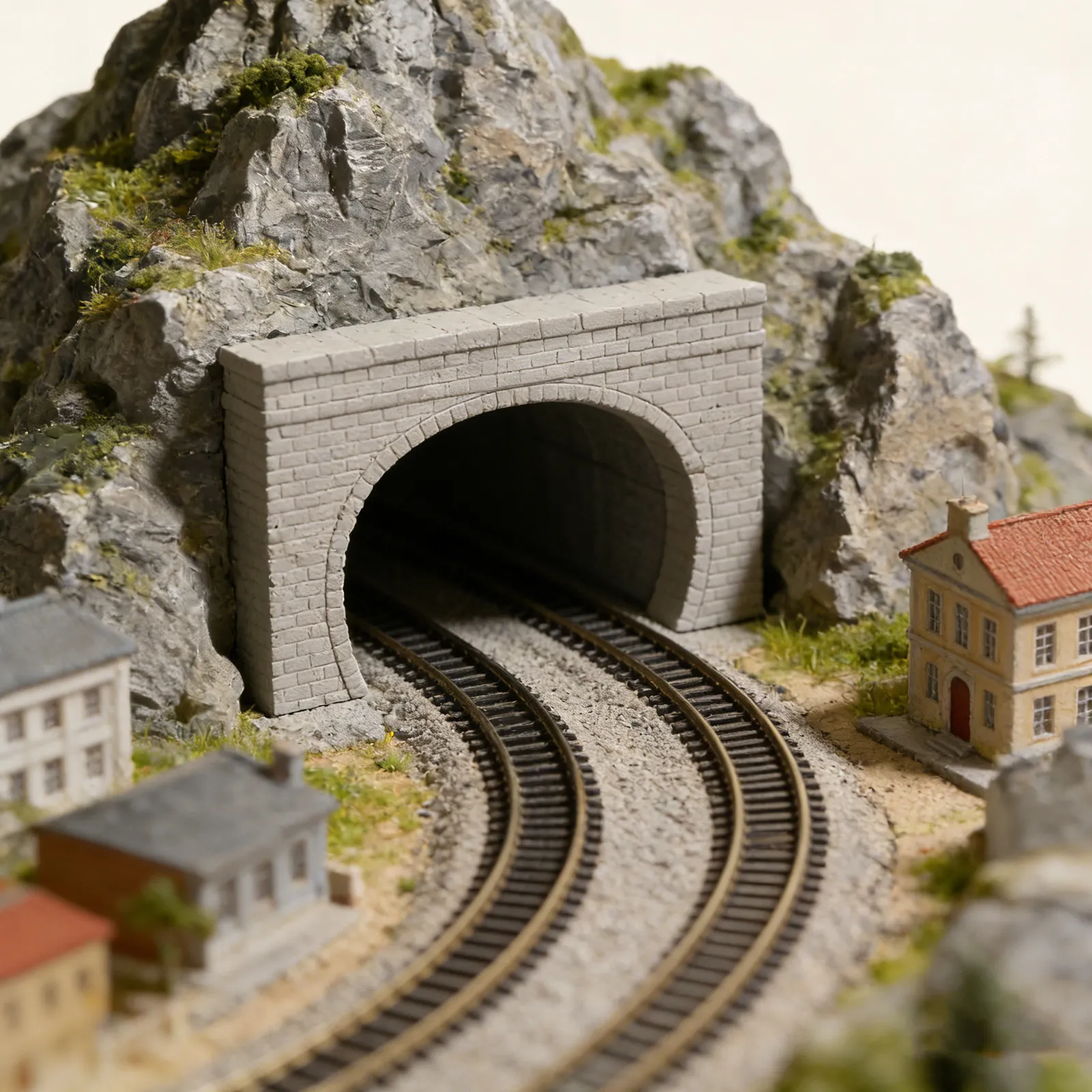 N Scale Micro Landscape Tunnel Mountain Cave Portal for Simulation Railway Track Layout Realistic Scenery Train Tunnel Diorama