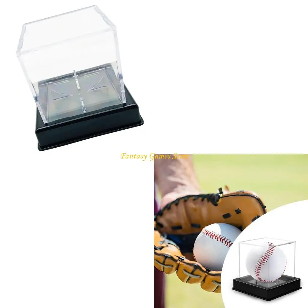 

Clear Baseball Display Case Acrylic Baseball Storage Baseball Box Sports Holder
