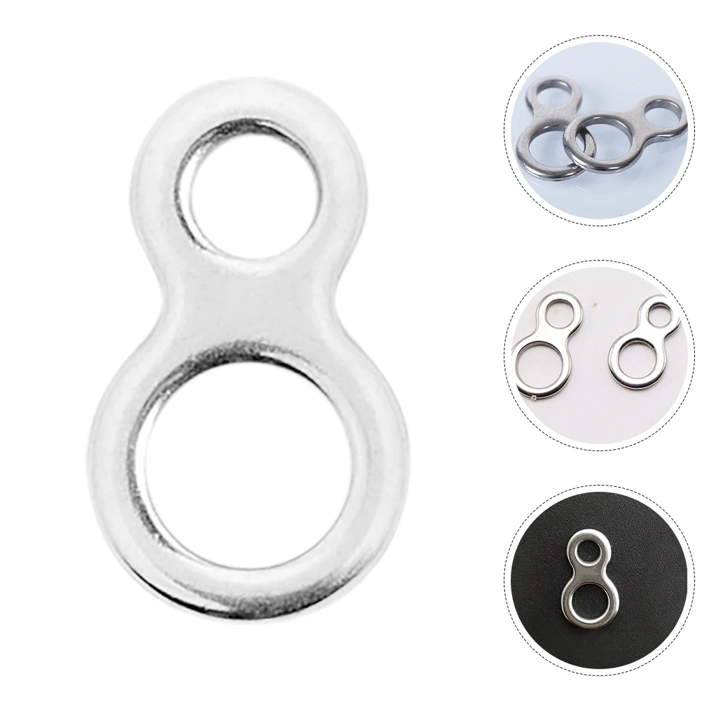 

10 PCS Eight Figure Ring Connector Fishing Connecting Rings Lure Boat Accessories Fastener Clips Stainless Steel Fasteners