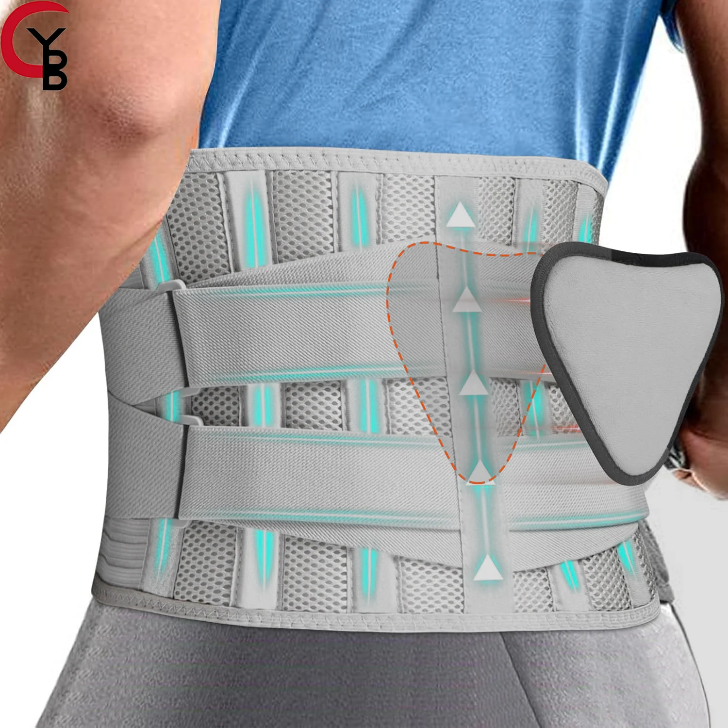 

Back Braces for Lower Pain Relief，Anti-skid Lumbar Breathable Support Belt for Men/Women for Work