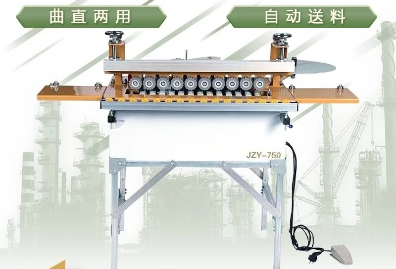 Edge Banding Machine 750 Curved and Straight Dual-purpose Woodworking Edge Banding Machine Saw Table