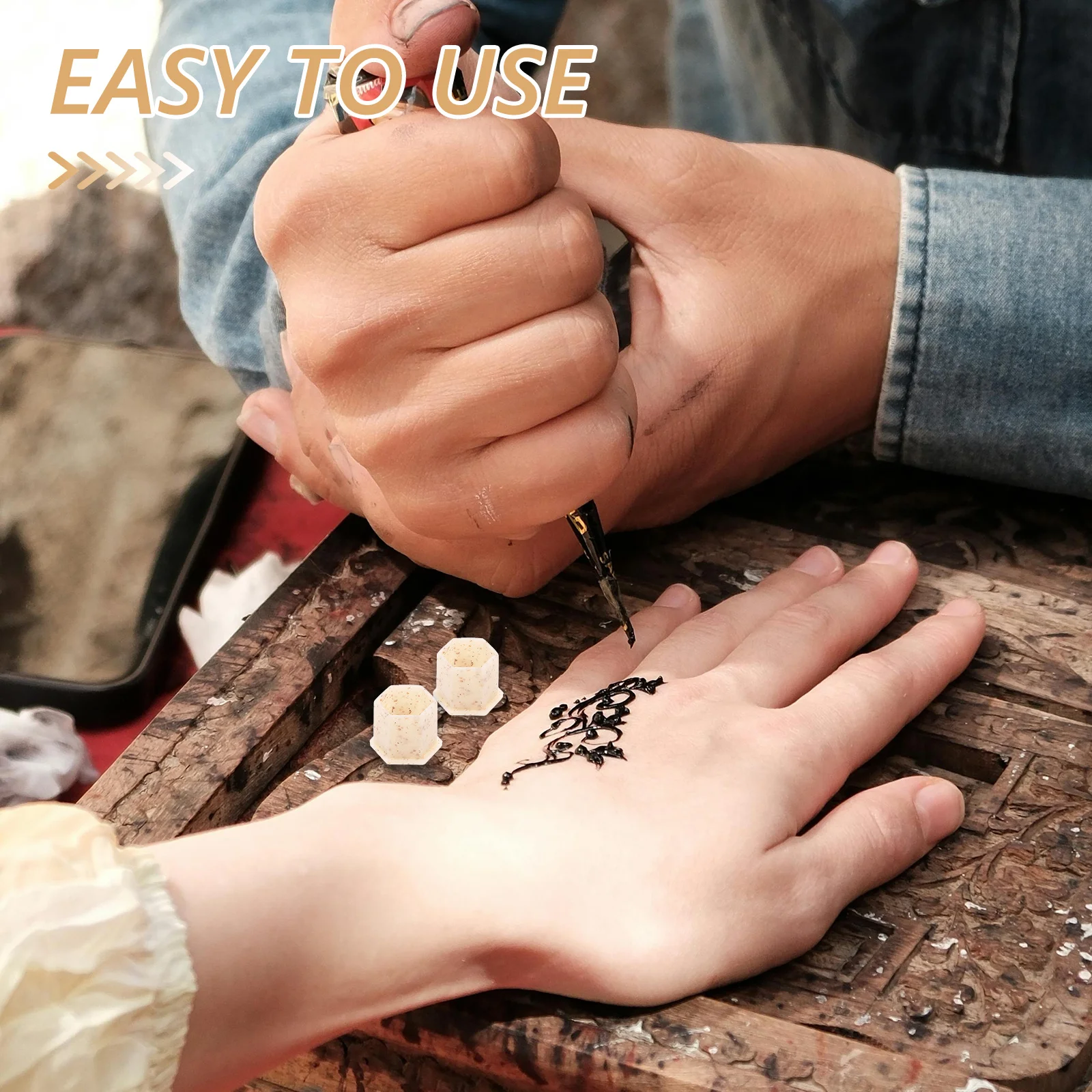 

200Pcs Tattoos Ink Cups Durable Easy Clean Pigment Holders for Amateur and Pro Ink Cups Compact Tattoos Cup