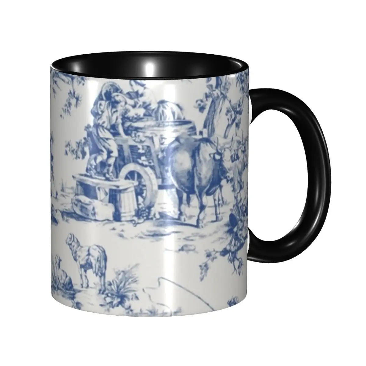 

Toile De Jouy Mug Personalized Ceramic Coffee Mug Cup Creative Present