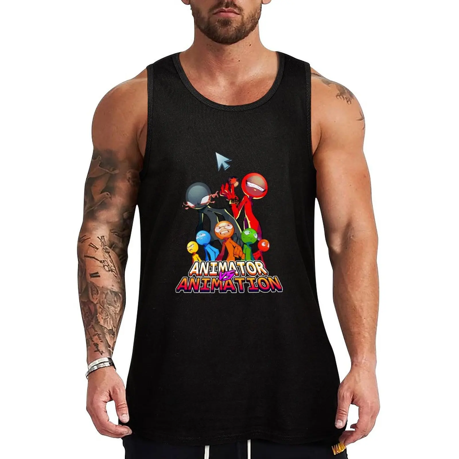 

Alan Cartoon Becker Animator VS Animation Tank Top Beach Casual Tank Top Loose Fit Sleeveless Summer