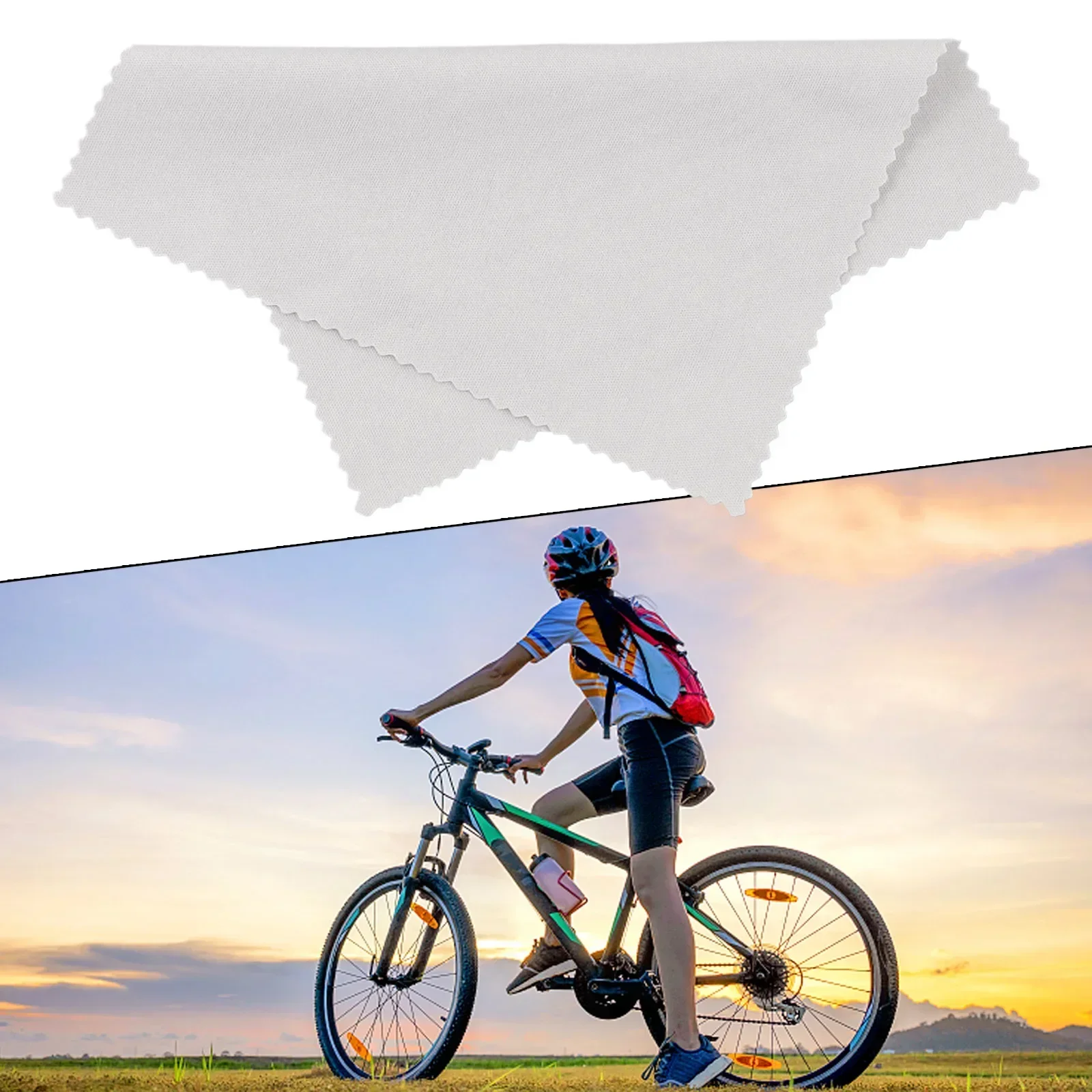 1pc Microfiber Glasses Cloth Outdoor Riding Sunglasses Cloth 145X145mm Superfine Fiber Cloth Practical Outdoor Cycling Equipment