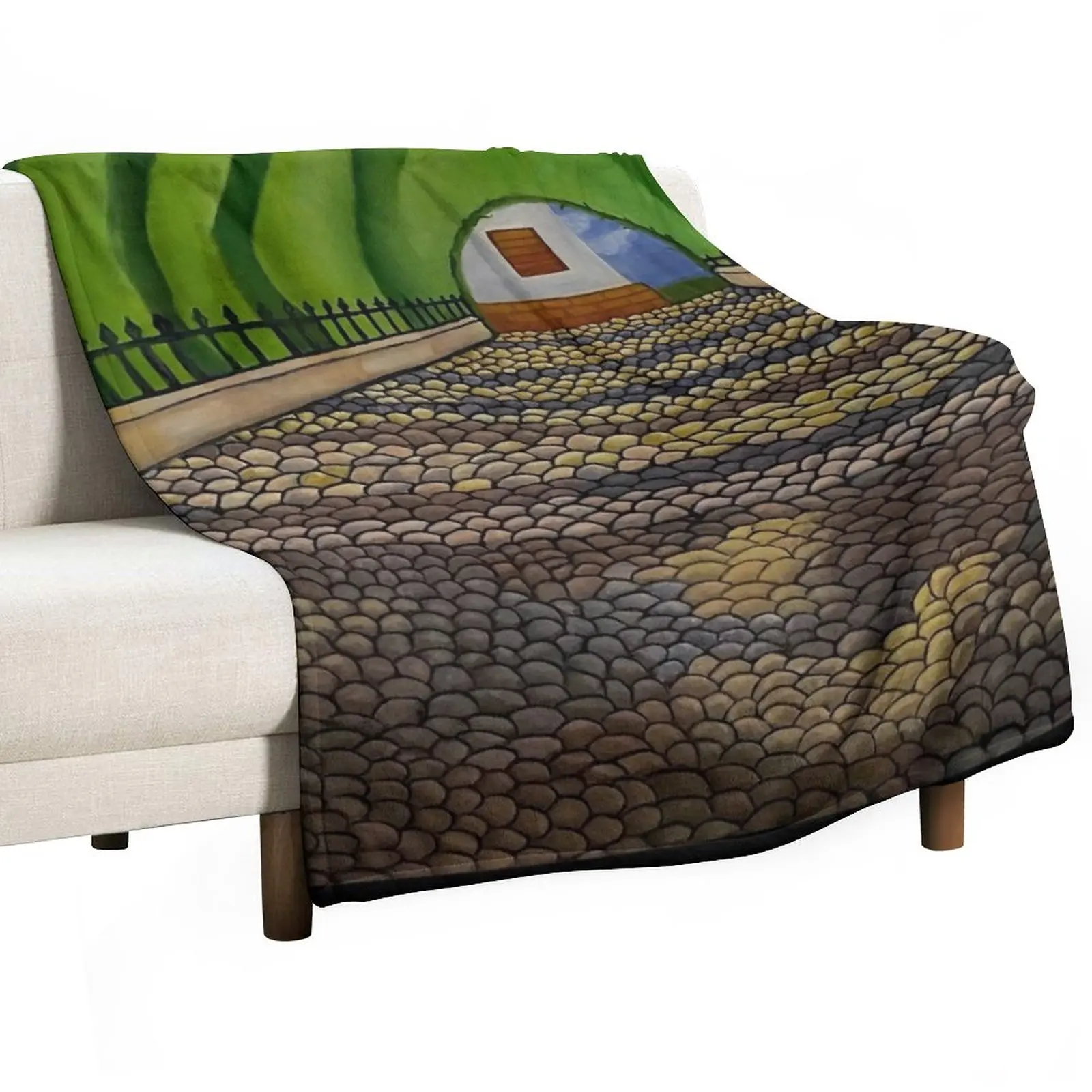 

Spanish Pathway Throw Blanket Soft Big Blanket Hairy Blankets