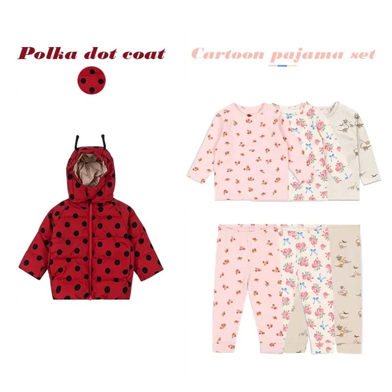 

PER-SALE 2025 Autumn KS Baby Girls Shirts Boys Pants Cartoon Cotton Jacket Baby Homewear Baby Boy Coat Kids Print Shirts Suit