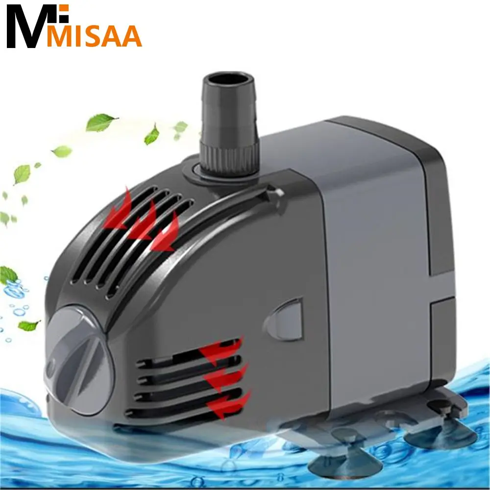 

Adjustable Submersible Pump Low Noise High Quality Powerful Save Power Aquarium Pump Mini Water Pump Household Water Pump