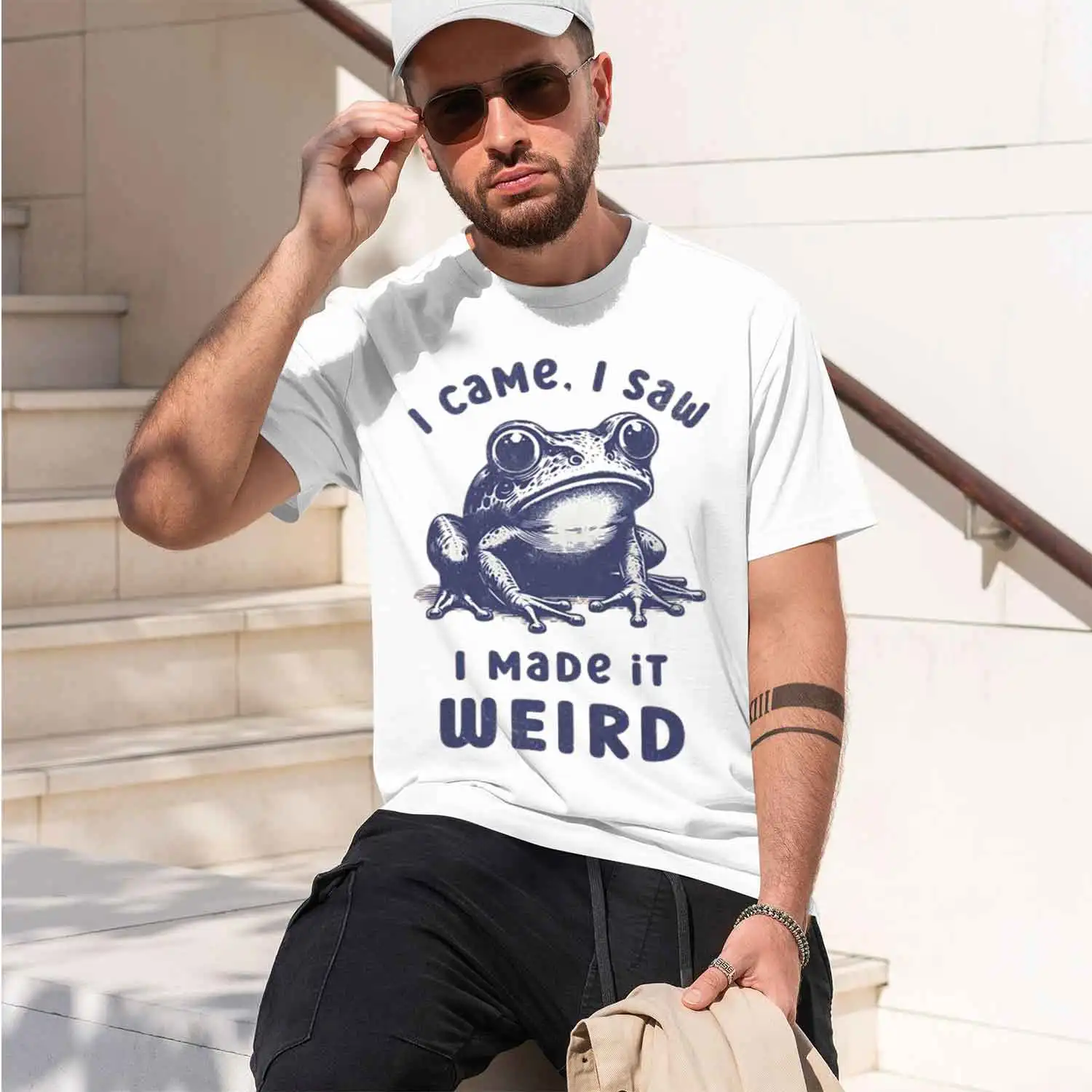 I Made It Weird T-Shirts Funny Weirore Humor T Shirt Tee core Weird Printed Tshirt Men's Clothing Streetwear 2026 New Model Shor