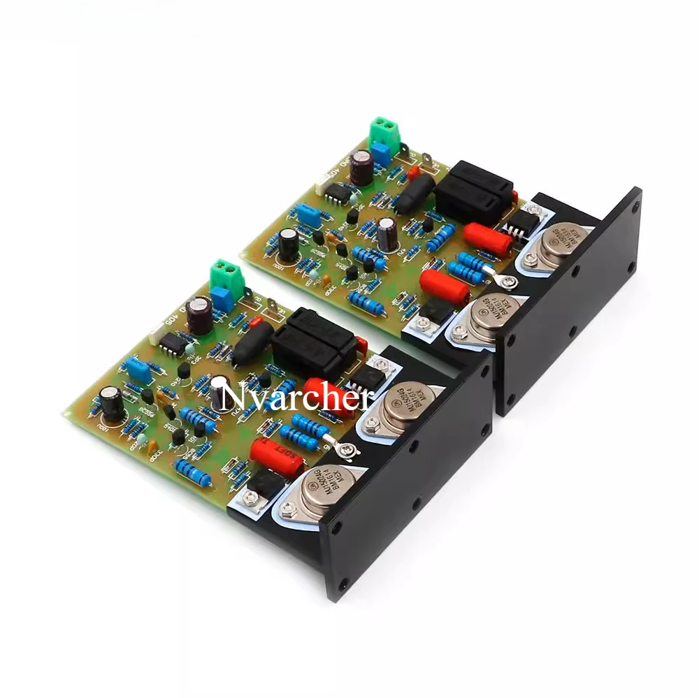 Directly engraved QUAD405 imitation Guodu power amplifier finished board, 2 boards with corner aluminum 100W+100W 8R