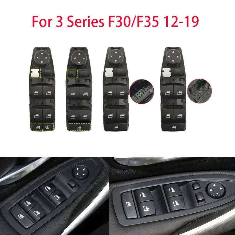 

Black Master Power Window Lift Button Electrical Lifter Control Switch For BMW 3 Series F30 F35