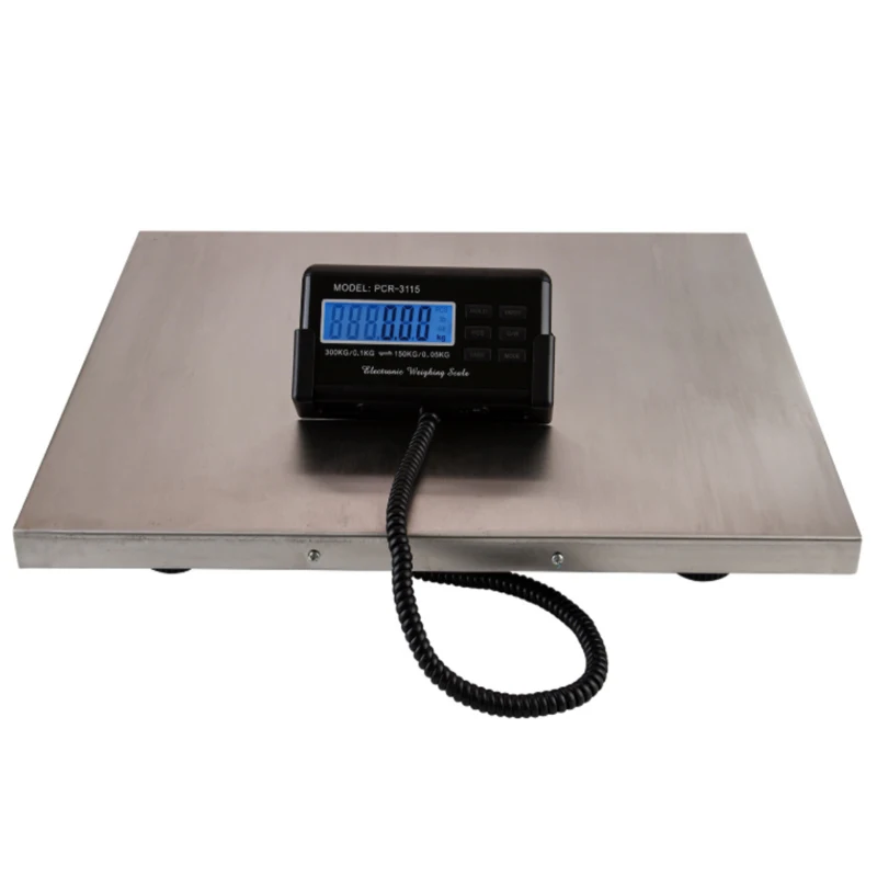 Max 300kg 530*430MM Platform Digital Shipping Postal Scale with portable handle