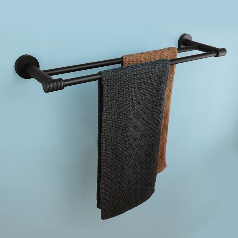 Soporte de pared negro mate, barra de toalla de acero inoxidable, portarrollos de baño, gancho para albornoz, escobilla de baño, accesorios de baño