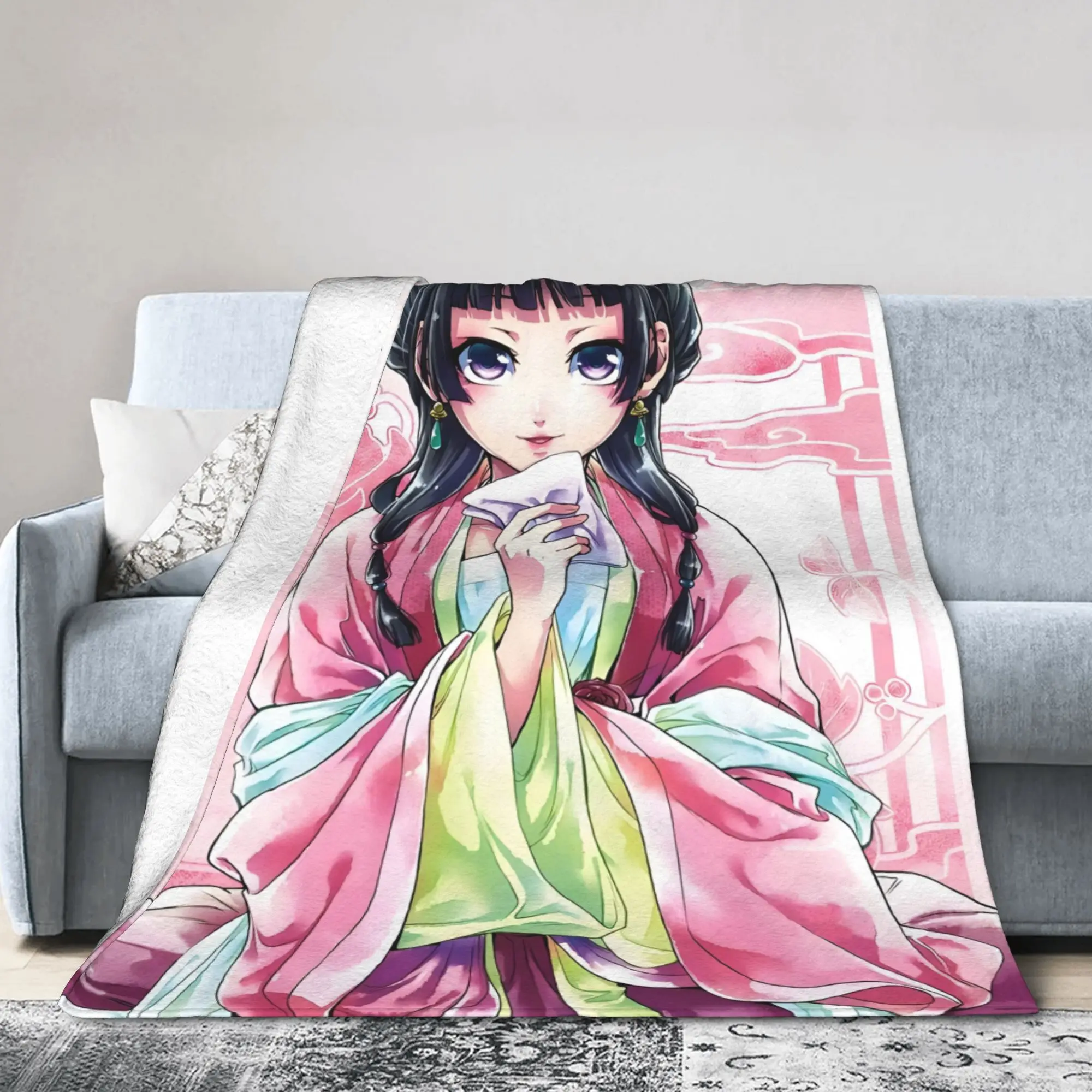 The Apothecary Diaries Anime Maomao Blankets Fleece Autumn/Winter  Portable Super Soft Throw Blanket for Sofa Outdoor Bedspread