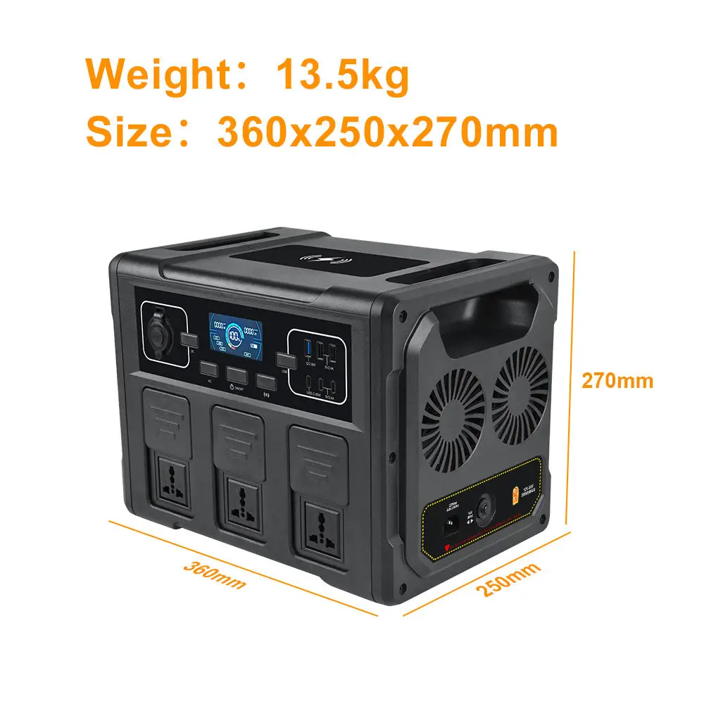 Best Price 1200W Portable Solar Generator Power Station Emergency Energy Storage Supply LiFePO4 Battery MPPT Camping Car Outdoor - Image 5