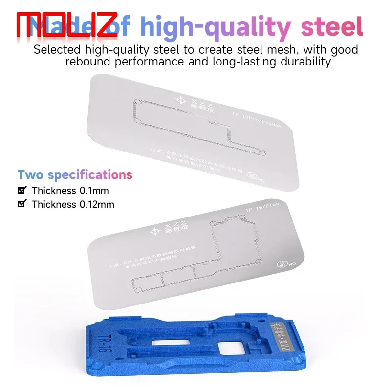 Xinzhizao 26 في 1 الإطار الأوسط Rebيعادل نبات القصدير منصة آيفون X 11 12 13 14 15 16PM أدوات لحام اللوحة الأم #4