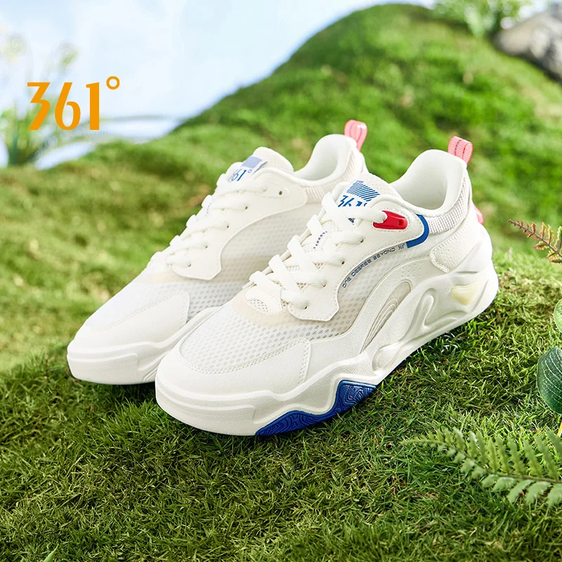 

361 Degrees Board Shoes Men Supportive Breathable Slip-resistant Comfortable Soft Low-top Retro Casual Male Sneakers 672426614