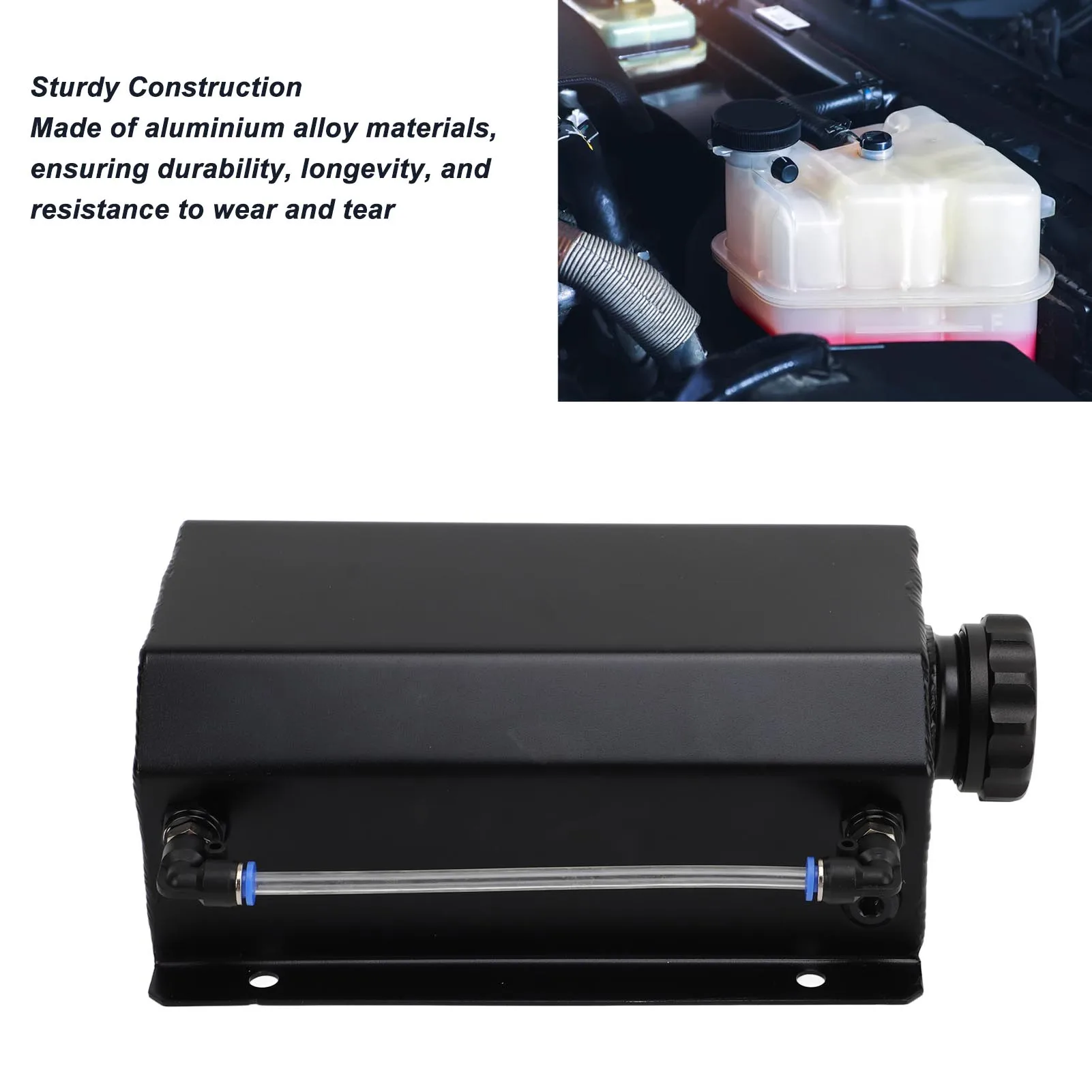 

Расширительный бачок для охлаждающей жидкости из алюминиевого сплава, объем 2 л, универсальный, для большинства автомобилей