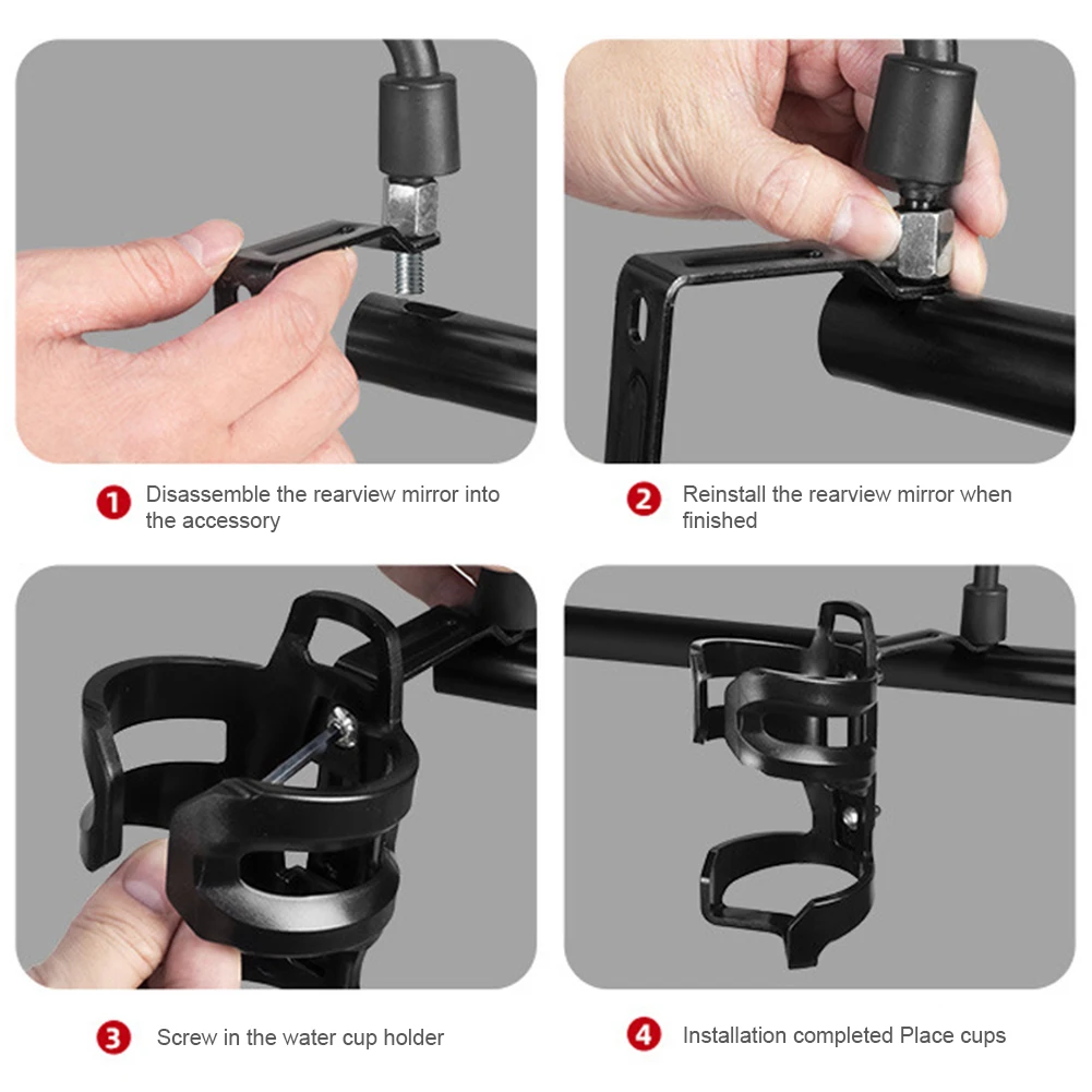 

Держатель для питья мотоцикла, съемный держатель для бутылки с водой, защита для мотоцикла, зеркало для езды на руле, держатель для бутылки с водой