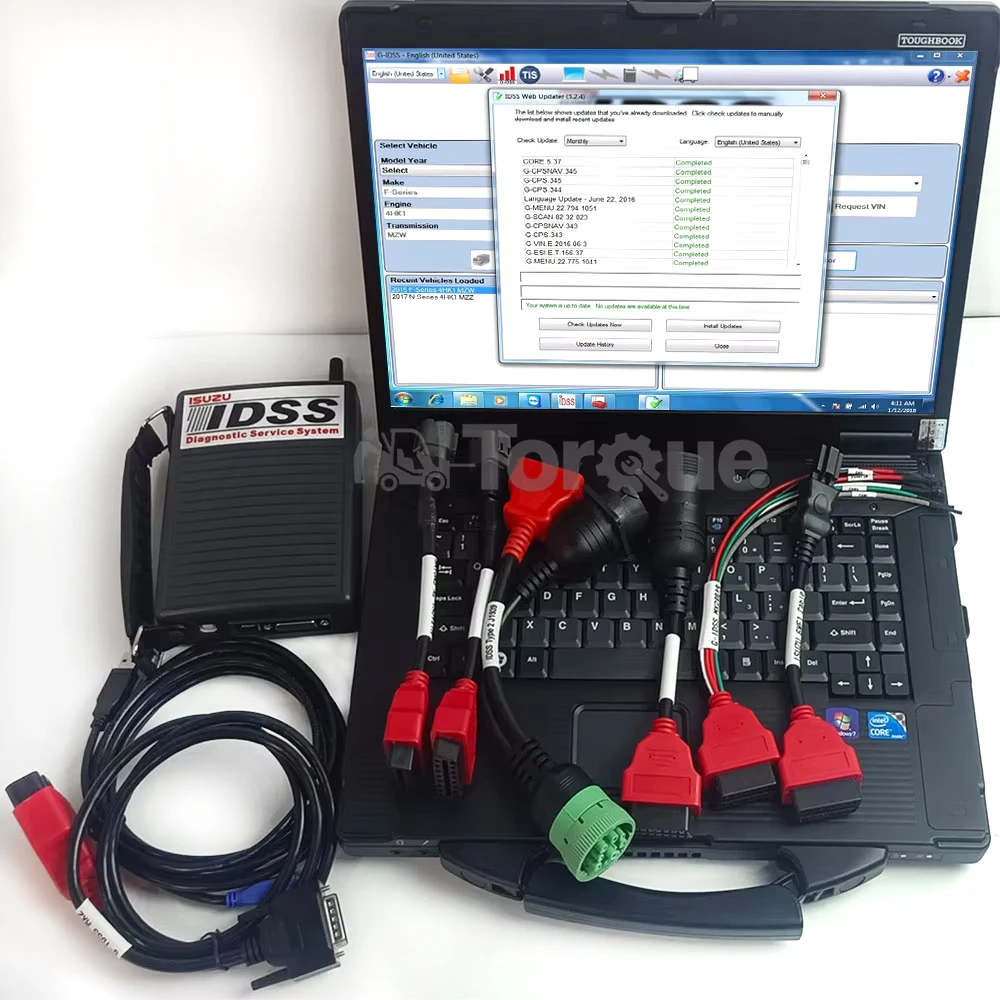 

Diesel engine Truck excavator diagnostic tool for Isuzu IDSS for G-IDSS/E-IDSS + CF53 Laptop