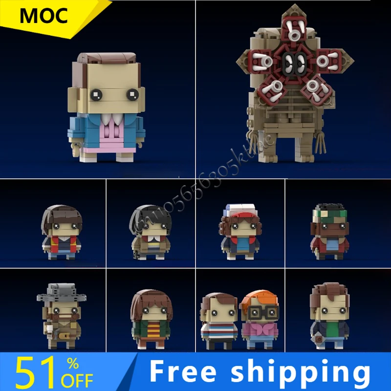 

Набор строительных блоков MOC из 1487 деталей: Коллекция знаменитых киногероев (Сезон 1) — Конструктор для сборки, игрушка DIY, подарок на день рождения для детей