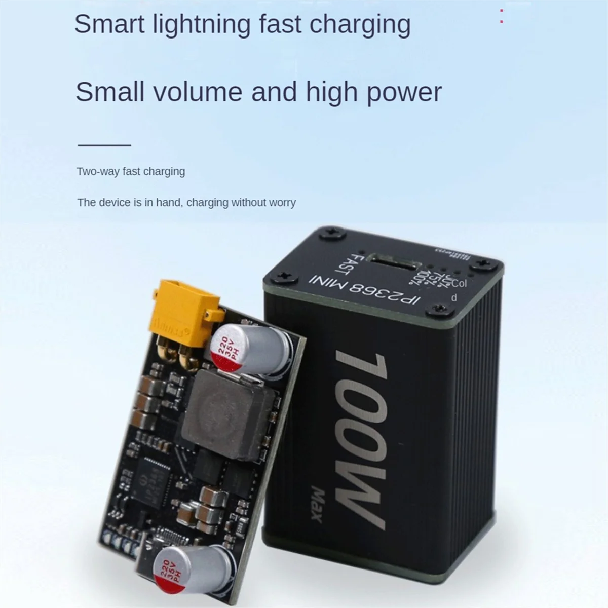 Bidirectionele snellaadmodule Upgrade 100W krachtige full-protocol snellaadmodule Oplaadbank Moederbord-AB01