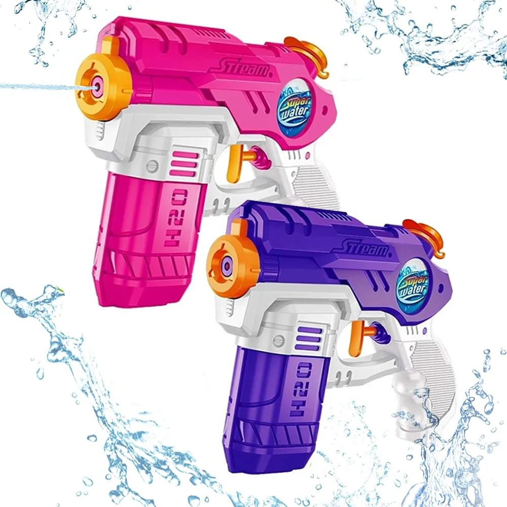 

Water Gun Children Outdoor Beach Toys Kids Summer Seaside Natatorium Square Drifting Water Pistol Squirt Toys 300ml