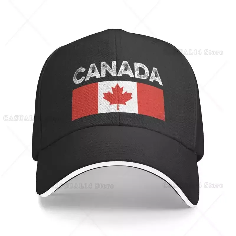 Canada Flag Baseball Cap for Men Women Breathable Victoria Day Canadian Sports Unisex Sandwich Hat for Sun Protection