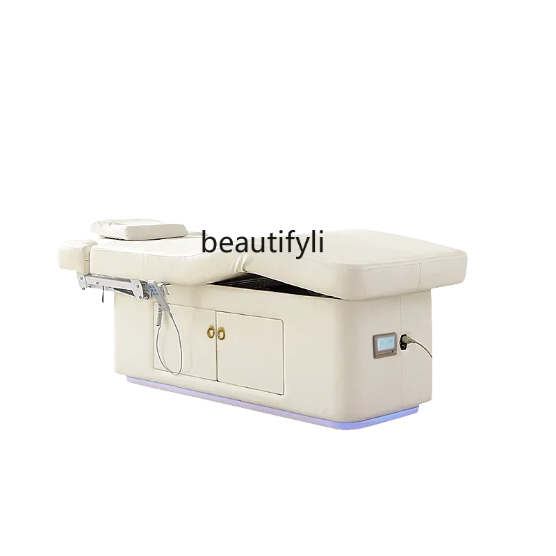 

LaTeX Electric Beauty Bed Beauty Salon Special Lifting Heating Eyelash Massage Therapy Ear Cleaning Massage Couch