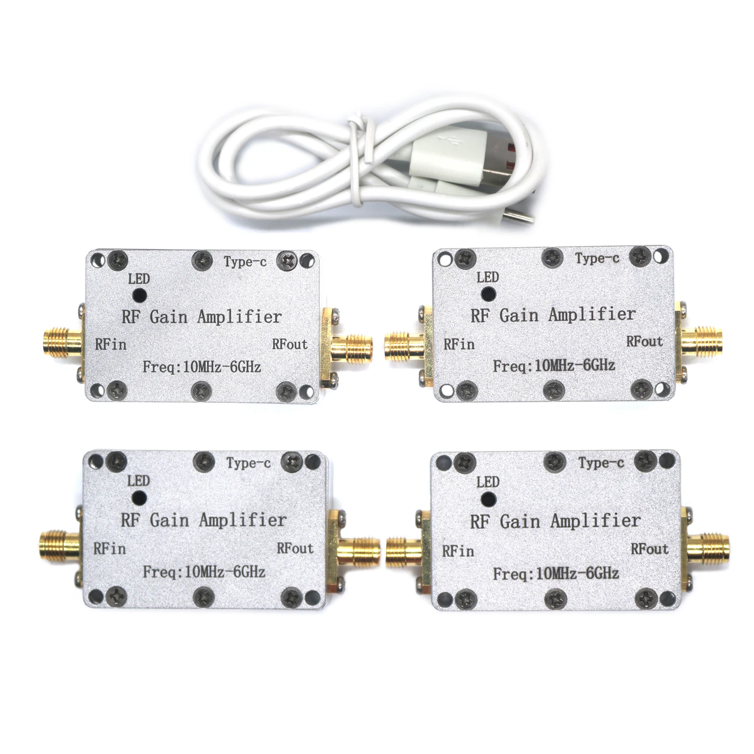 Imagem -02 - Sistema de Transmissor de Receptor de Sinal de rf Rádio Sdr Amplificador de Potência 10m6ghz 20db 30db 40db