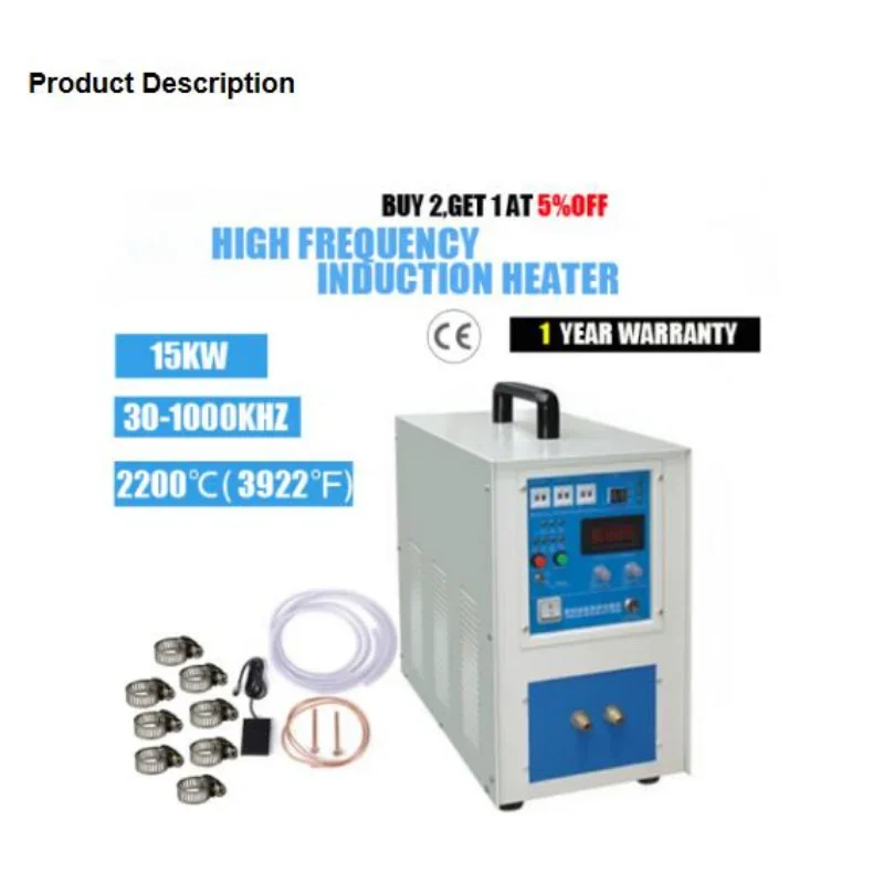 15KW High Frequency Induction Through Heating Machine