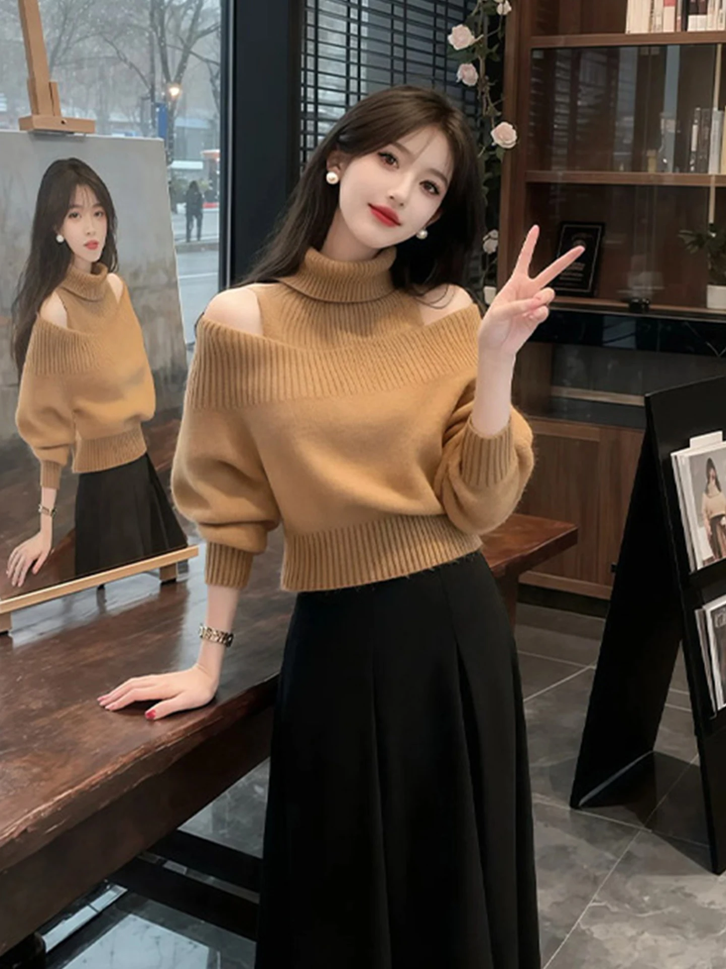 Soft Cozy Knitted Sweater Hoodie Retro Winter Faion Casual Long Sve Unique Design Commute Sle Regular Fit Soft Fabric