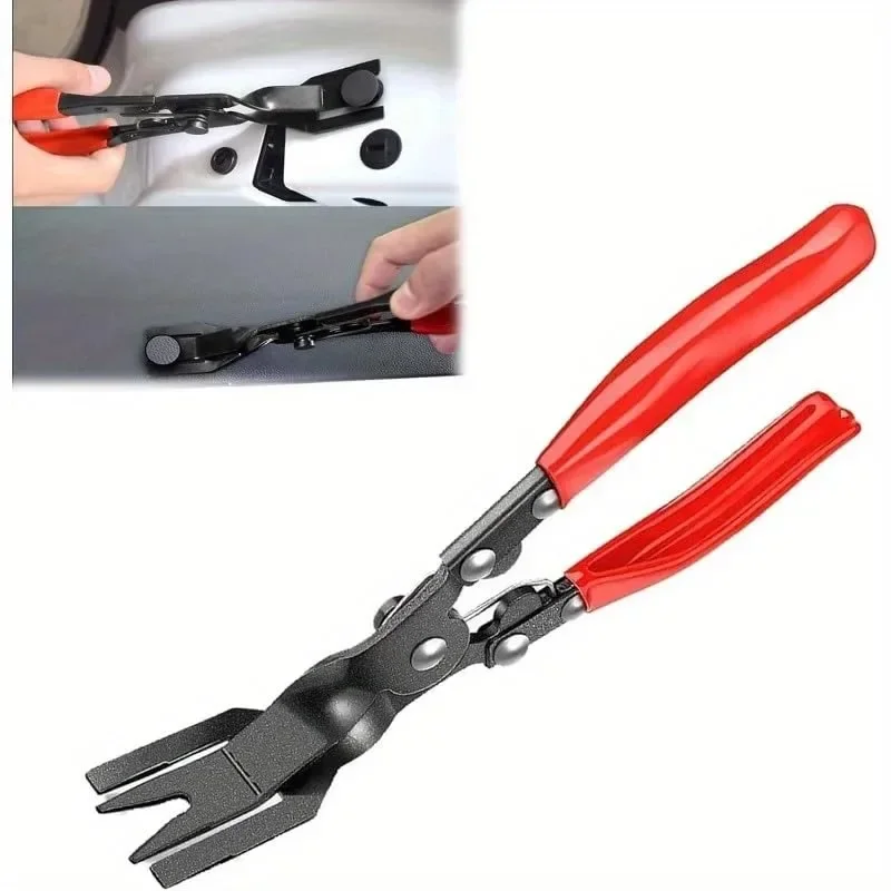 1PCS Car Parts Clip Removal Pliers Tools Auto Body Panel Door Fastener Push Pin Trim Removal Tool Kit Automotive Pry Tool Repair