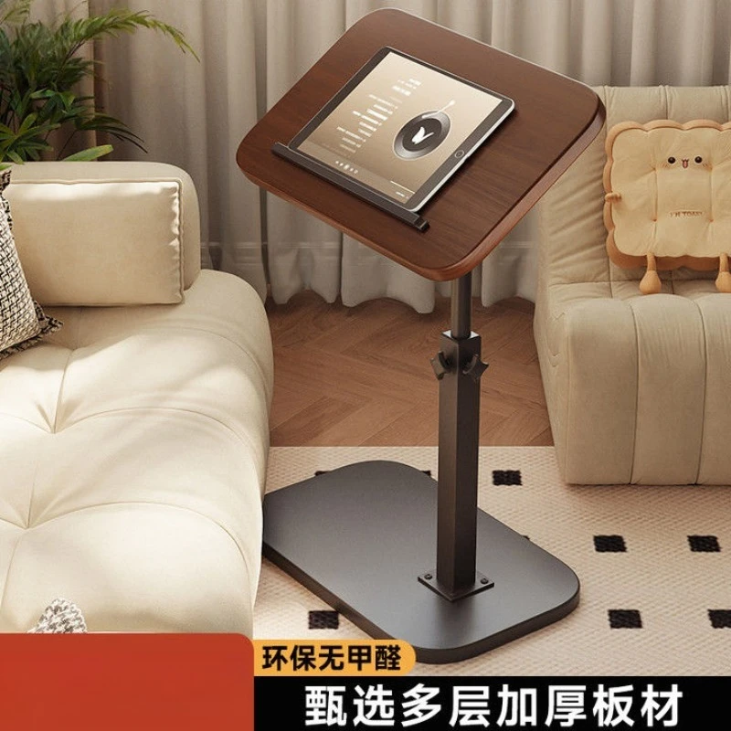 side lift mobile computer table, rotating lift coffee table small table, household balcony shelf table