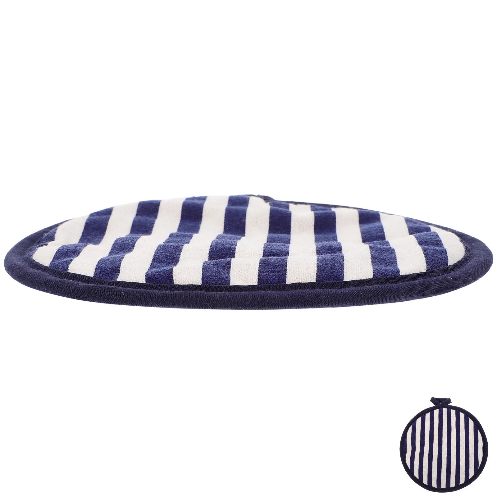 

Cotton Insulated Mat Round Reusable Hot Dish Pad for Countertop Protection Microwave Safe Decorative Kitchen Tableware Accessory